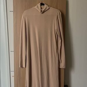 OAK + FORT Beige Long Sleeve Dress